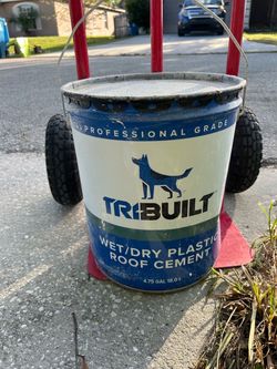 Tribute wet dry plastic roof cement