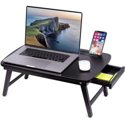 Espresso Portable Sit Or Stand Desk