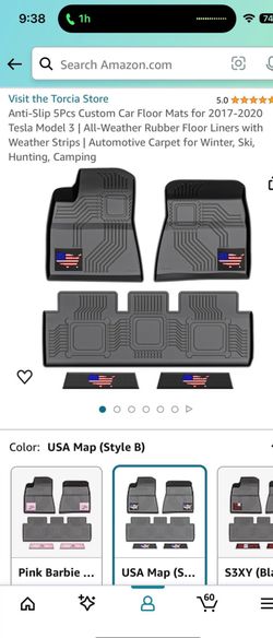 Various Tesla Floor Mats Brand New In Box