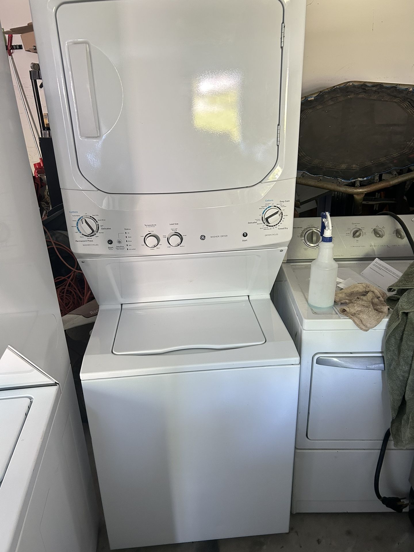 27” GE Stackable Washer And Dryer