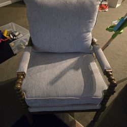 Grey armchair mini sofa