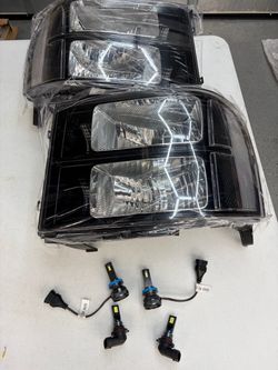 GMC Sierra headlights