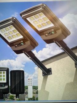 Outdoor solar street light 11 inches with security motion sensor