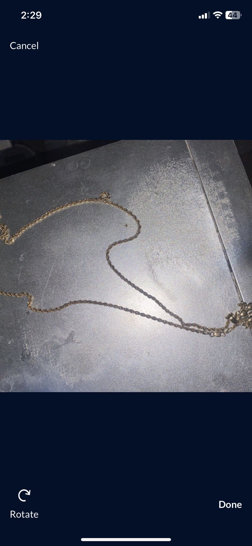 Gold Chain With Pendent 