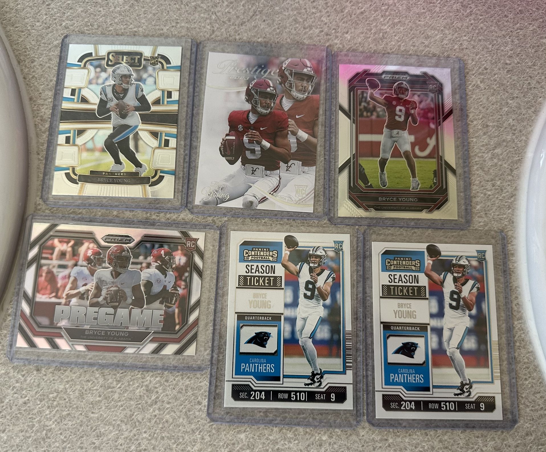 Bryce Young And Anthony Richardson Rookie Cards