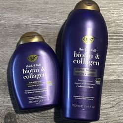 OGX Thick & Full Biotin & Collagen Shampoo & Conditioner Set 