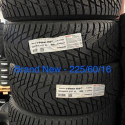 (4) - 225/60/16 Hankook Winter i*Pike RS2 Snow Tires