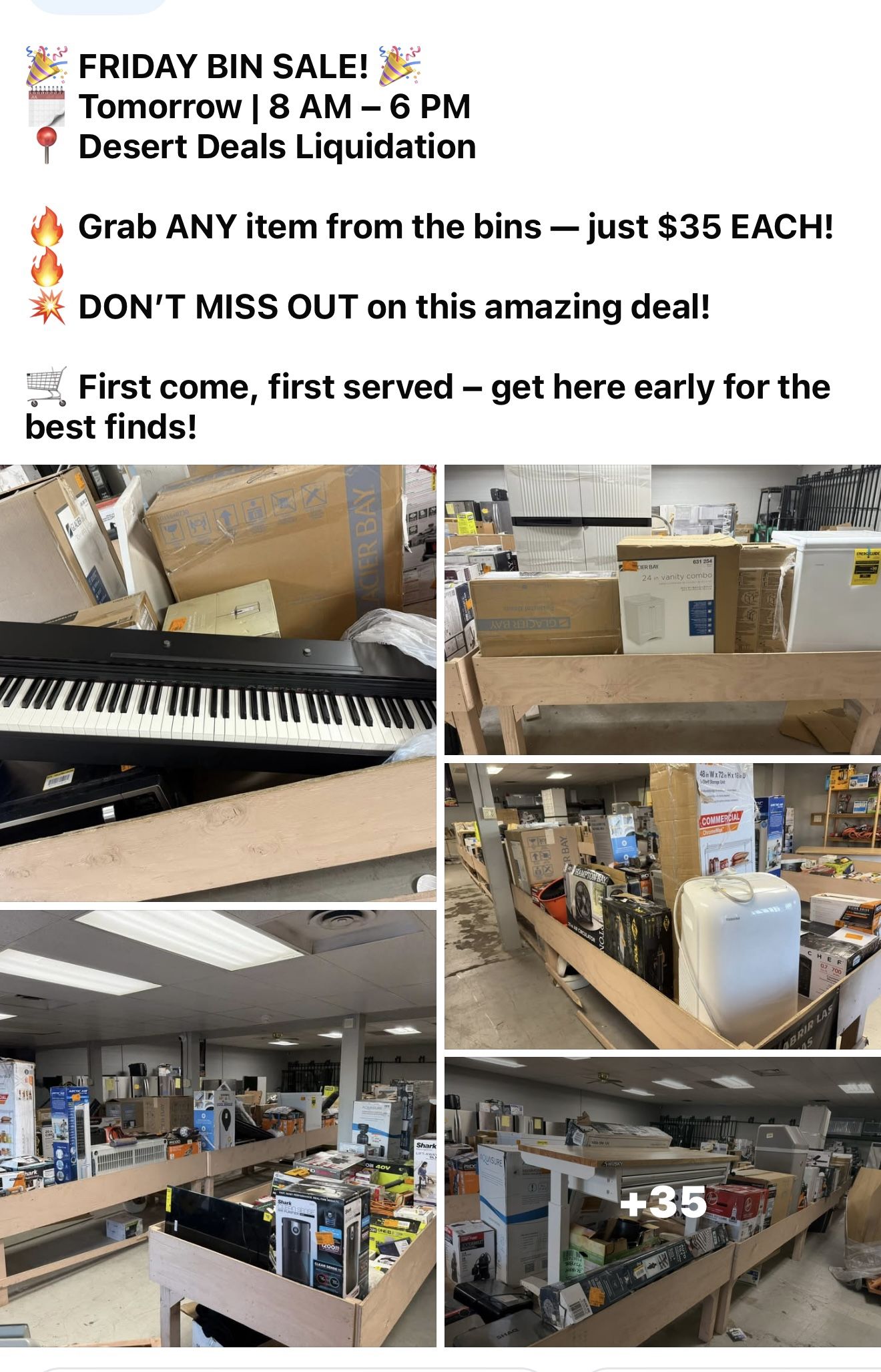 Desert deals liquidation hot deal friday 06/06 door will open at 8am till 6 pm location 1322 S 4th yuma az 85364
