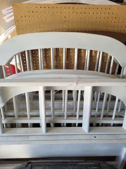 White Real Wood Bunk Bed.