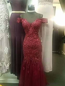BURGANDY dress