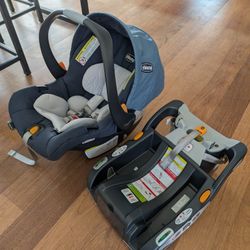 Brand New Chicco KeyFit 30 ClearTex Infant Car Seat and Base (Non Toxic)
