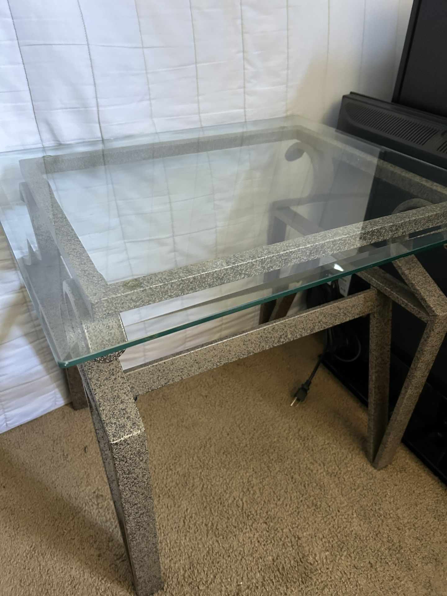 Glass Top/Metal Frame End Tables