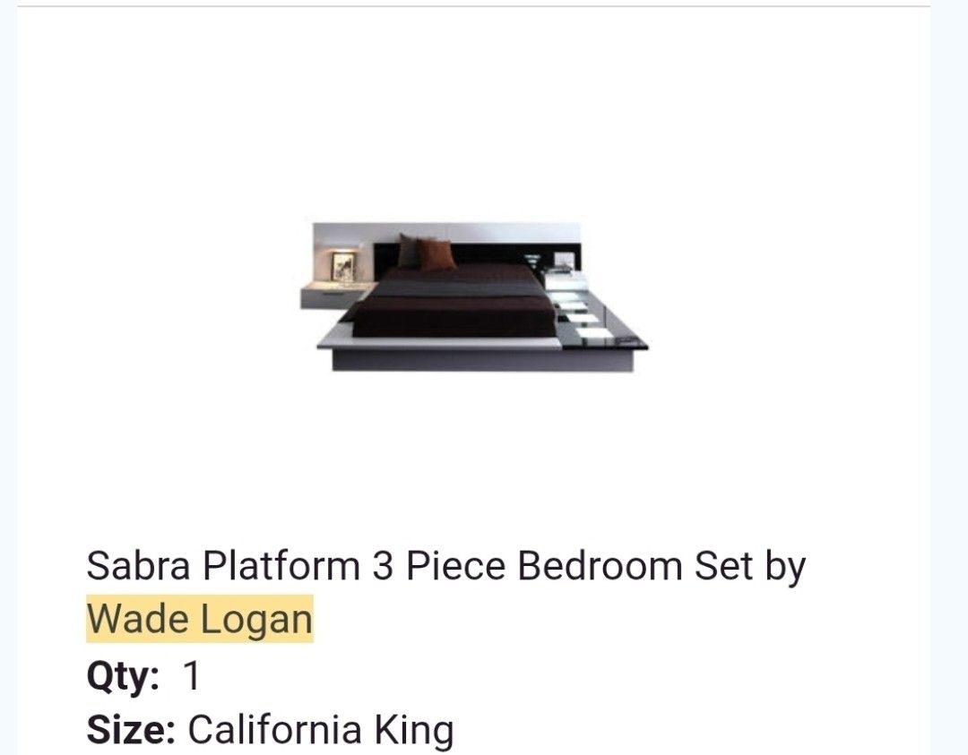 Sabra 3 Piece Platform Bed by Wade Logan 