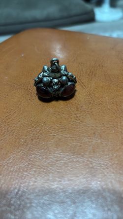 Vintage Etruscan Revival style crown pendant
