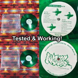 Federico Fresh / Biochip C. - Los Amigos En Acid Green Vinyl 12" 1995 Analog Rec