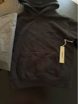 Black essentials hoodie