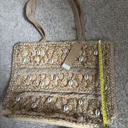 Salt & Umber Jute Bag Beach Bag