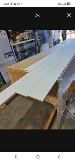 White baseboard