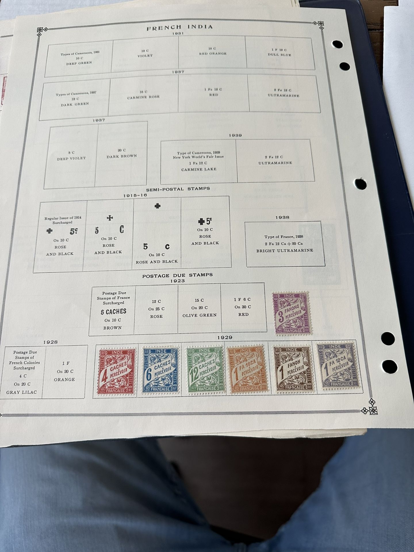 French India Collection Of 70 Stamps MH