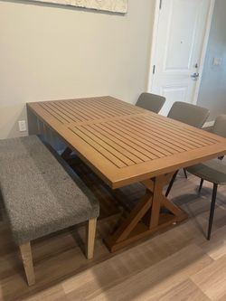Table w/ Bench + 3 Chairs