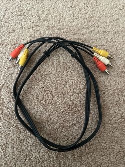 4-Ft RCA Composite Audio Video Cable – Red White Yellow
