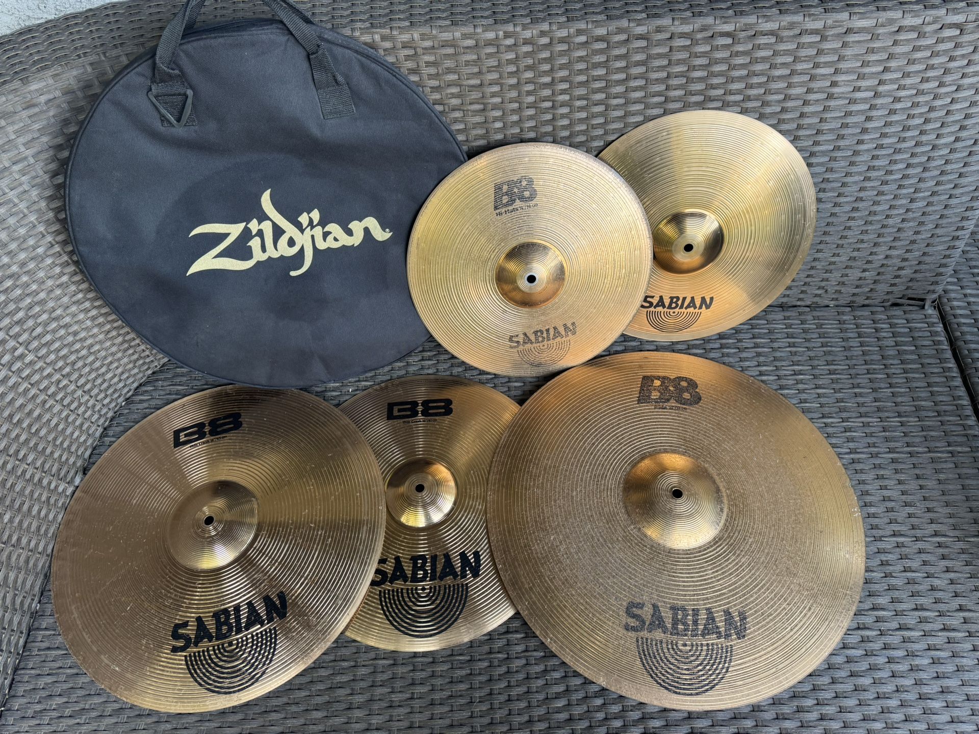 Sabian B8 Cymbal Pack w/ Zildjian Bag