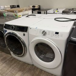 Ge profile washer and dryer set electric with warranty