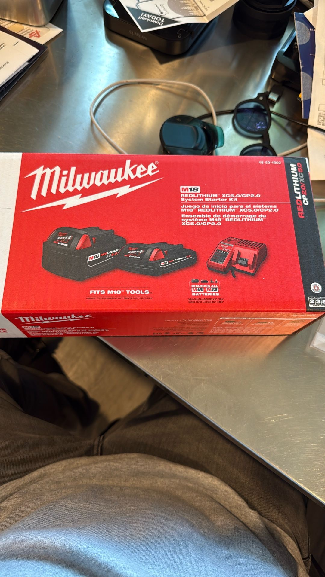Milwaukee 18V Red Lithium Battery Combo