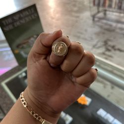 San Judas Ring Size 7 14k 6.2 Grams 