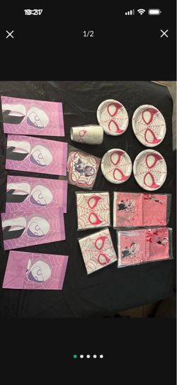 Spider girl party supplies