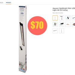 New Aqueon Aquarium Light $70