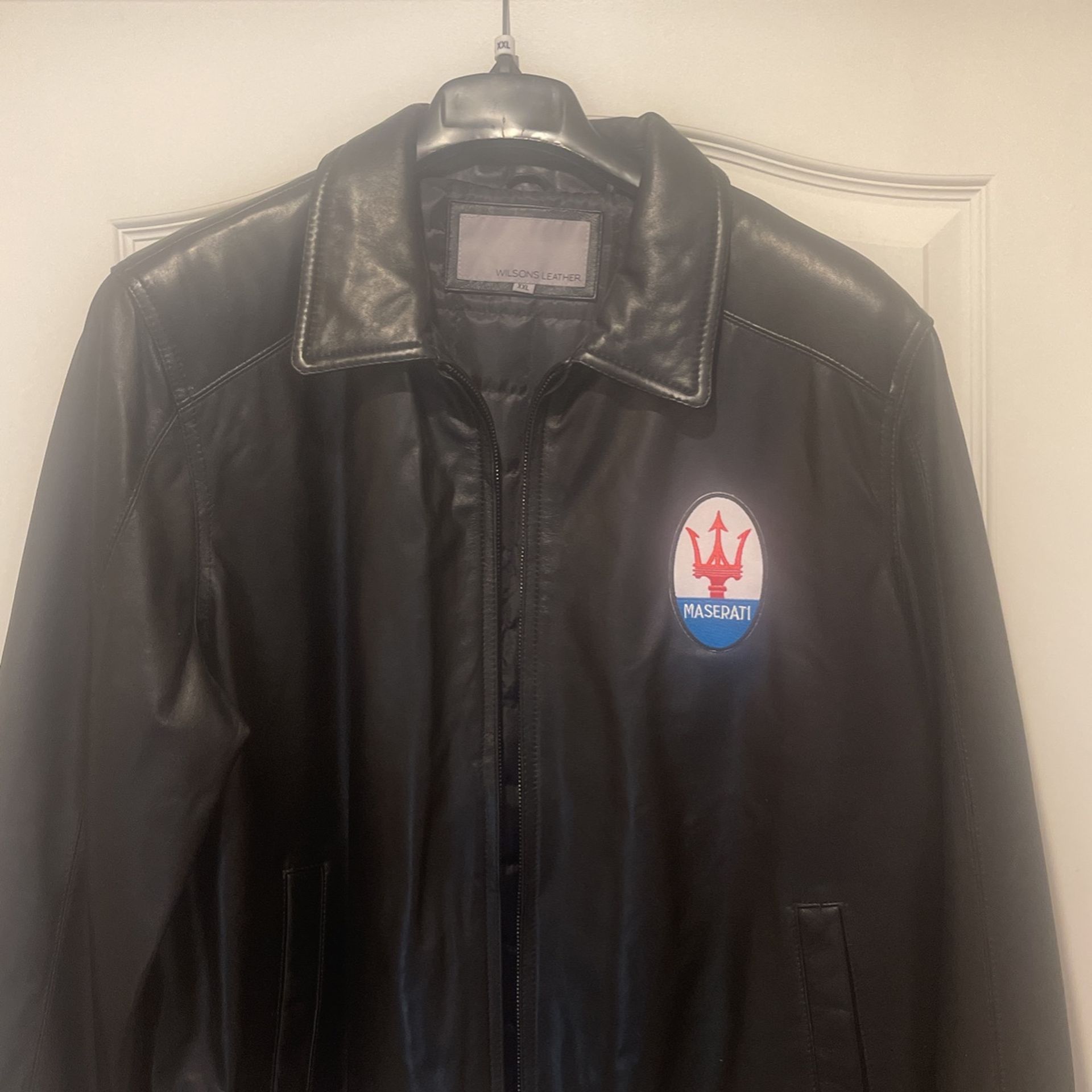 New Maserati Leather Jacket XXL