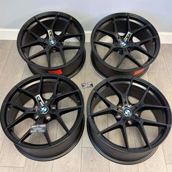 (Set-4) New 19’ Inch BMW 3 4 5 6 Series Wheels Staggered 19x8.5/9.5 5x120 offset +30/40 Satin Black