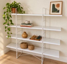 White IKEA ENETRI Shelving Unit
