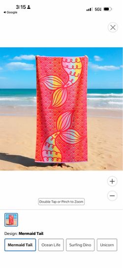 Mermaid Tail Beach Towel