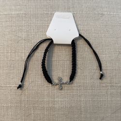  Cross Bracelet (Black) - New