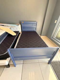 Twin bed frame with mattress brand new
