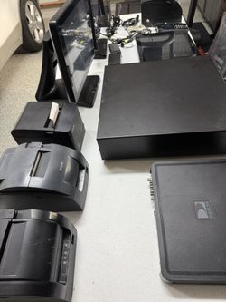 First Come LOT BULK POS Point Of Sale Electronics, Terminals, Receipt Printers, Credit Card Reader & Cash Drawer Box
