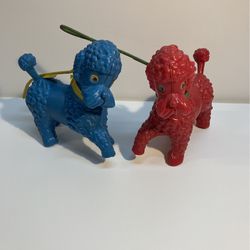 1950’s Plastic Toy French Poodles