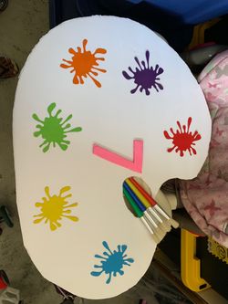 Art themed party backdrop.