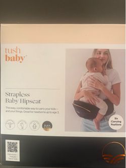NEW  Tushbaby Hip Carrier- Black & Gold