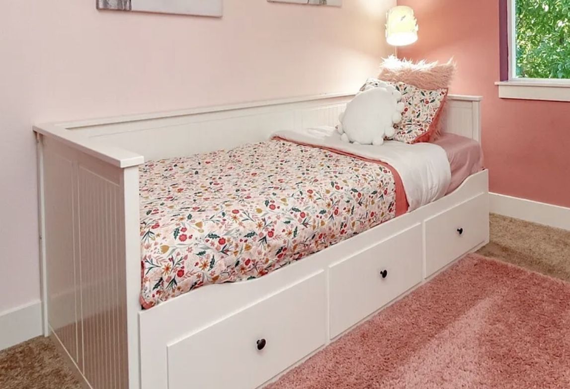 Kids Twin Bed With Trundle 200