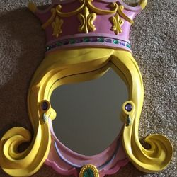 Princess wall mirror- adorable.