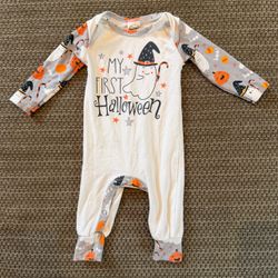 Tesa Babe My First Halloween Newborn Baby Romper One Piece Bamboo Long Sleeve