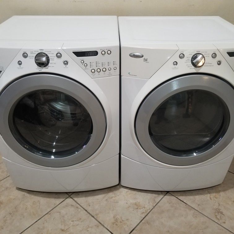 Whirlpool Duet Front Load Stackable Washer And Gas Dryer for Sale in