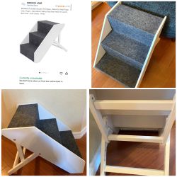 Wooden Dog Or Cat Stairs Ramp