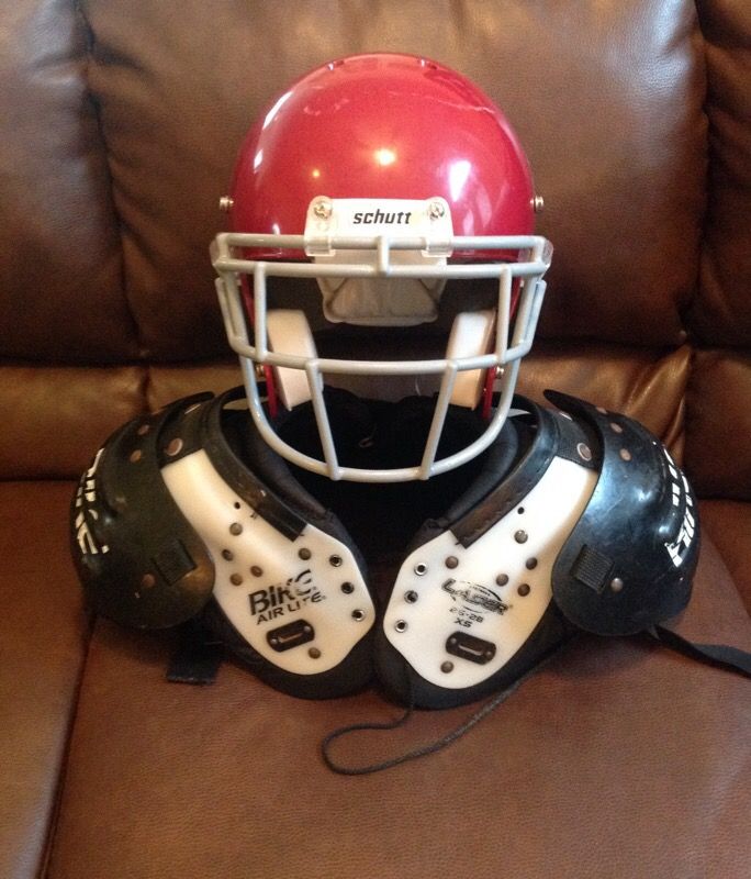 Youth Schutt Football Hemet (M) and Bike Shoulder Pads