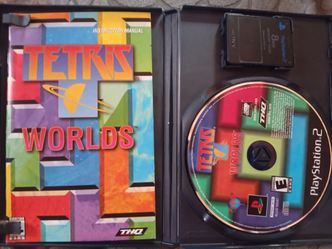 Tetris Worlds PlayStation 2 Game and ps2 memory card