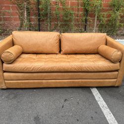 Napa Sleeper Leather Sofa