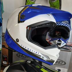 Fly Racing Motocross Helmet XL Blue White